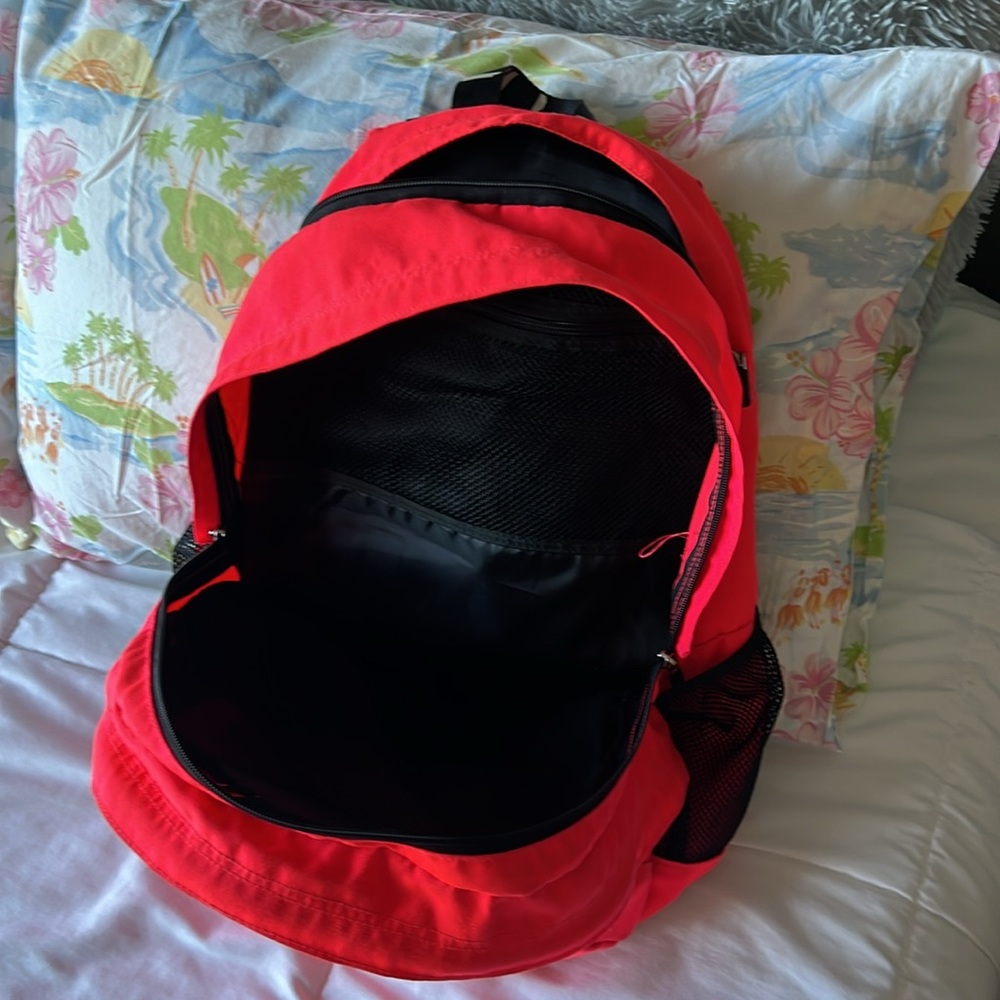 Pink Backpack With Multiple Compartments - image 5